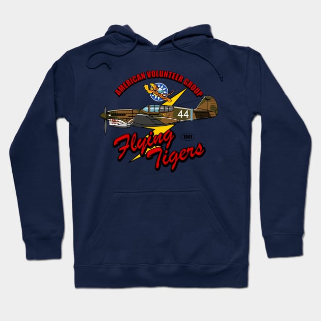 P-40 Warhawk Hoodie by Firemission45